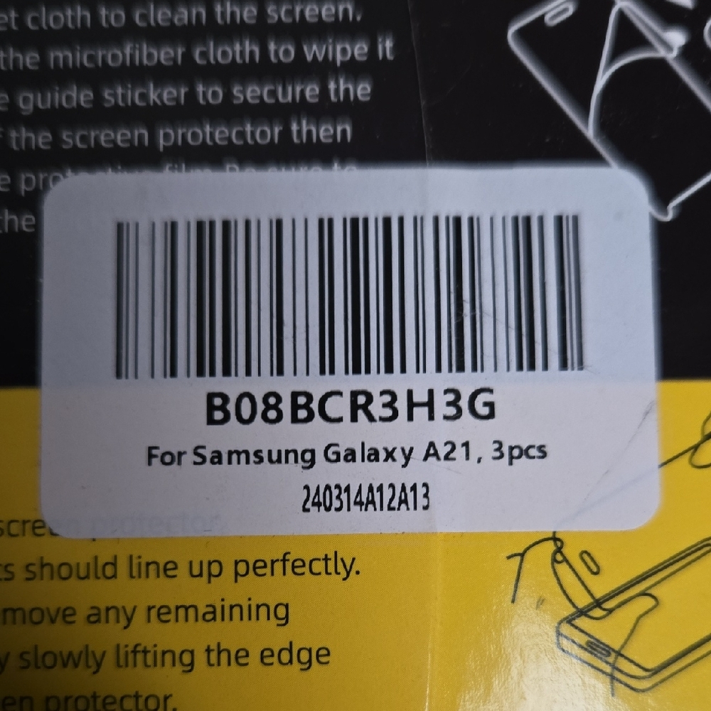 Samsung Clear Screen Protector Pack for Galaxy A21 - Transparent
